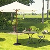 image:imageGiantex 21 lbs Patio Umbrella Base Stand Heavy Duty Outdoor Umbrella Holder with Cement Filled Base Fits 1519 Poles HDPE Rattan Pattern for Patio Deck Garden Porch Market Umbrellas300 Pounds