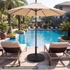 image:imageGiantex 21 lbs Patio Umbrella Base Stand Heavy Duty Outdoor Umbrella Holder with Cement Filled Base Fits 1519 Poles HDPE Rattan Pattern for Patio Deck Garden Porch Market Umbrellas270 Pounds