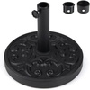 image:imageGiantex 21 lbs Patio Umbrella Base Stand Heavy Duty Outdoor Umbrella Holder with Cement Filled Base Fits 1519 Poles HDPE Rattan Pattern for Patio Deck Garden Porch Market Umbrellas270 Pounds