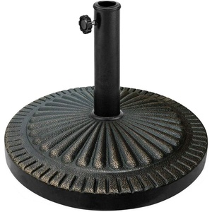 image:imageGiantex 21 lbs Patio Umbrella Base Stand Heavy Duty Outdoor Umbrella Holder with Cement Filled Base Fits 1519 Poles HDPE Rattan Pattern for Patio Deck Garden Porch Market Umbrellas315 Pounds