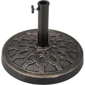 image:imageGiantex 21 lbs Patio Umbrella Base Stand Heavy Duty Outdoor Umbrella Holder with Cement Filled Base Fits 1519 Poles HDPE Rattan Pattern for Patio Deck Garden Porch Market Umbrellas300 Pounds