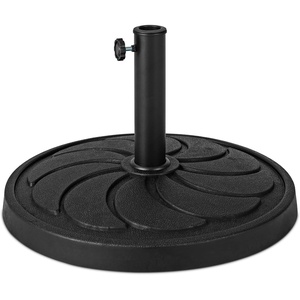 image:imageGiantex 21 lbs Patio Umbrella Base Stand Heavy Duty Outdoor Umbrella Holder with Cement Filled Base Fits 1519 Poles HDPE Rattan Pattern for Patio Deck Garden Porch Market Umbrellas400 Pounds