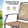 image:imageGIANTEX Patio Glider Benches for Outside Swing Glider Chair wSteel FrameBrown