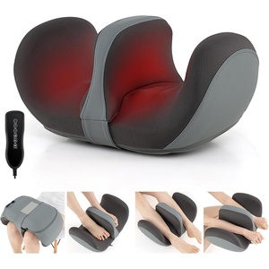 image:imageGiantex Foot Massager with Heat Calf Massager with 3 Massage Intensity Vibration Detachable Middle Sponge Shiatsu Kneading Electric Massager for Thigh Arm Waist Relax Gifts for WomenMen GreyGrey