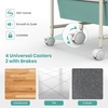 image:imageGiantex 10 Drawers Rolling Cart Classroom Organizers Storage Cart with Wheels for Teacher Office Home School Supplies Tool Craft Art Paper Green GradientGreen Gradient