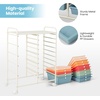 image:imageGiantex 10 Drawers Rolling Cart Classroom Organizers Storage Cart with Wheels for Teacher Office Home School Supplies Tool Craft Art Paper Green GradientMacaron Multicolor