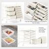 image:imageGiantex 10 Drawers Rolling Cart Classroom Organizers Storage Cart with Wheels for Teacher Office Home School Supplies Tool Craft Art Paper Green GradientIvory