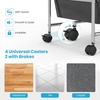 image:imageGiantex 10 Drawers Rolling Cart Classroom Organizers Storage Cart with Wheels for Teacher Office Home School Supplies Tool Craft Art Paper Green GradientBlack Gradient