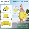 image:imageGIANTEX Tanning Chair with Face Hole Folding Beach Lounge Chair w 5Position Adjustable Backrest Storage Pocket Removable Cushion Outdoor Sunbathing Chair for Pool Camping 1OrangeYellow
